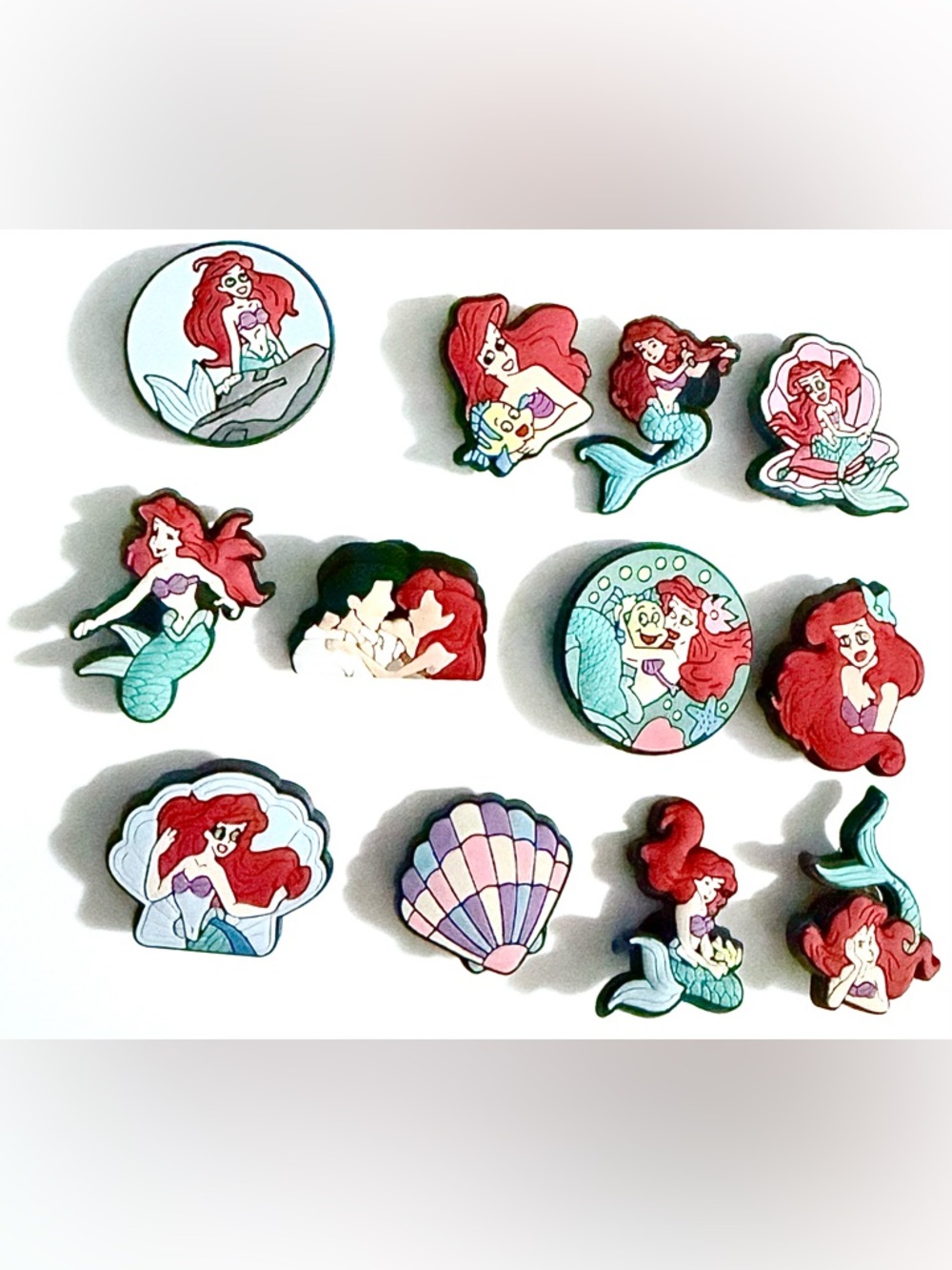 12 Little Mermaid Croc Charms Shoe Charm Jibbit Disney Croc Charms